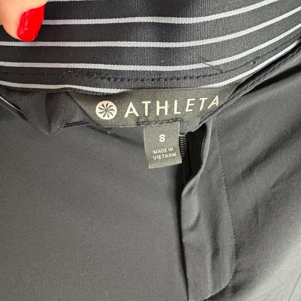 Athleta Tribeca Wide Leg Cropped Pants in Black-sz 8 - Picture 11 of 11